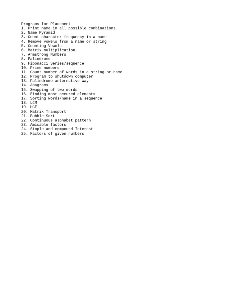 Placement Programs Title | PDF