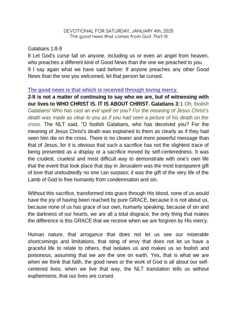 Witnessing Christ's Grace in Life | PDF | Jesus | The Gospel