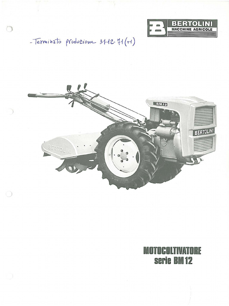 Bertolini BM12 | PDF