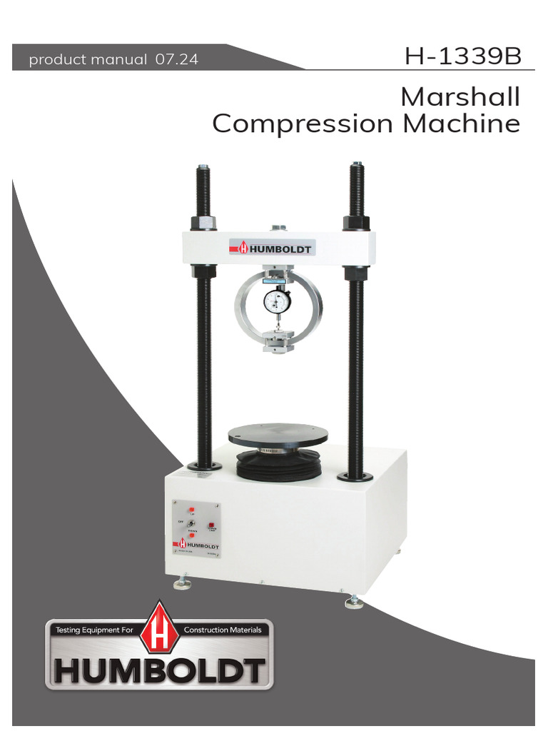 Marshall Compression Machine Manual | PDF | Alternating Current | Flow ...