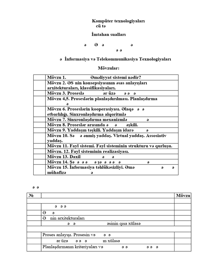 Em imtahan suallar pdf