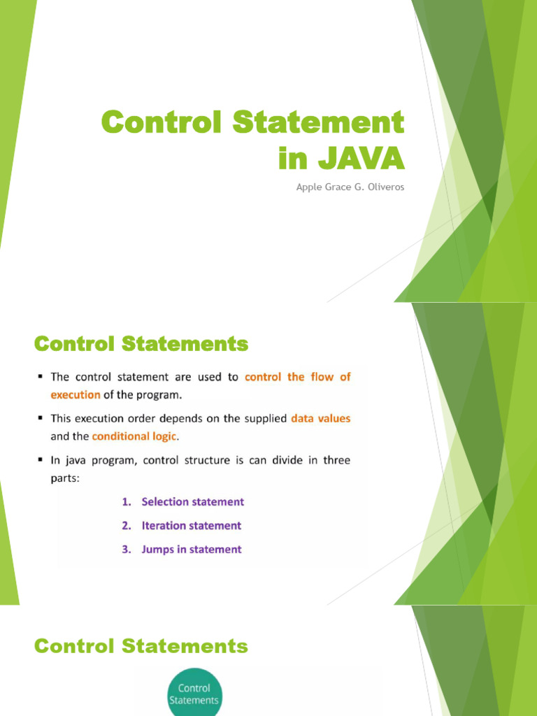 Control-Statement-in-JAVA | PDF | Mathematical Logic | Computing