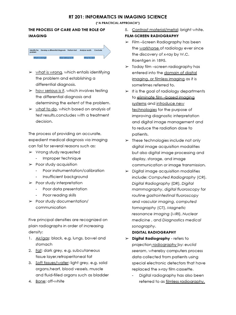 RT 201 Reviewer | PDF | Computer Network | Radiography
