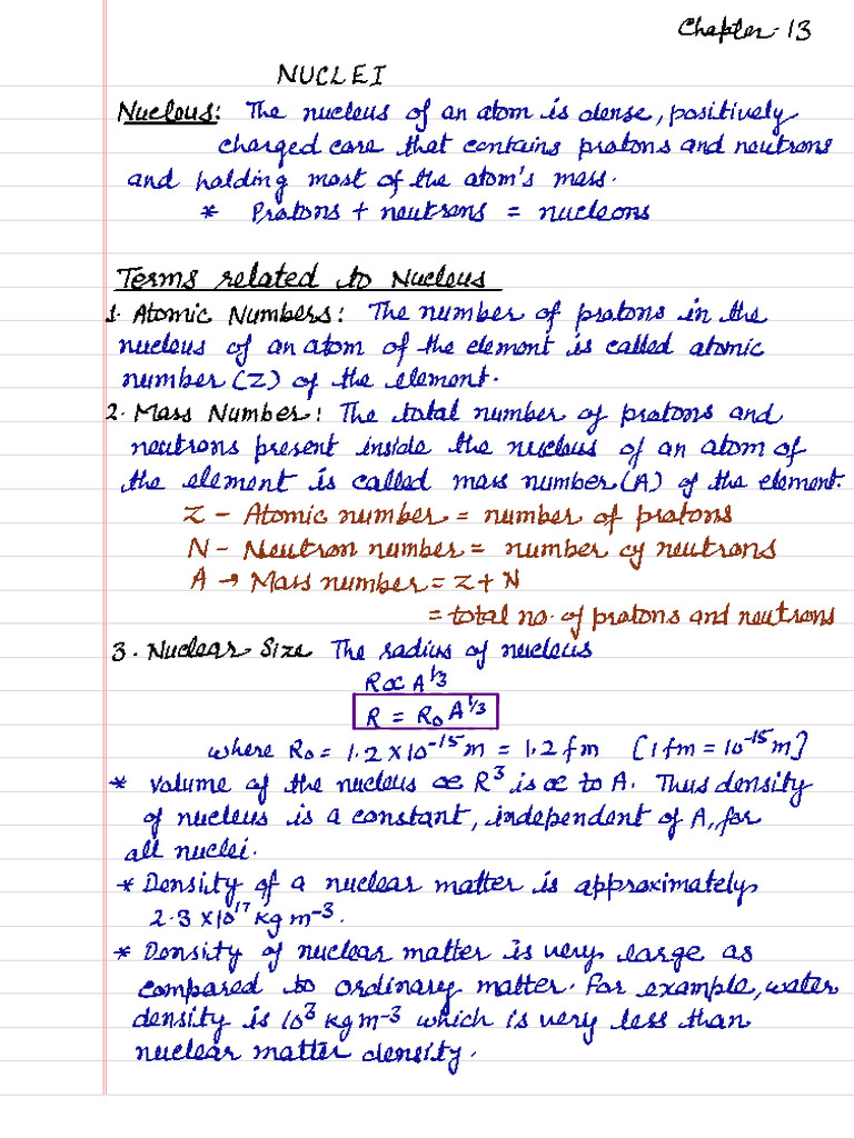 Nuclei Notes | PDF