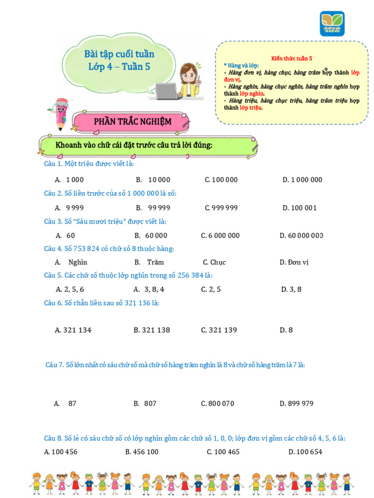 5.BTCT 5 - Toán - KNTT | PDF