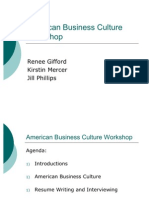 216f06 American Business Culture Workshop