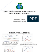 Sustainable Energy: 1.818J/2.65J/3.564J/10.391J/11.371J/22.811J/ESD166J