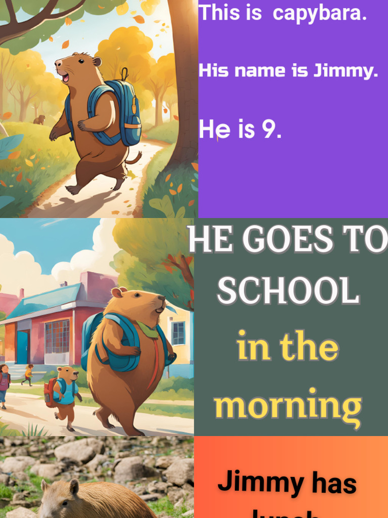 Daily Life of a Capybara Named Jimmy | PDF