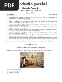 S.S -Practice Paper(24-25)