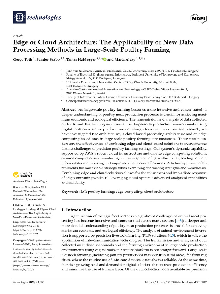 Technologies 13 00017 | PDF | Cloud Computing | Data