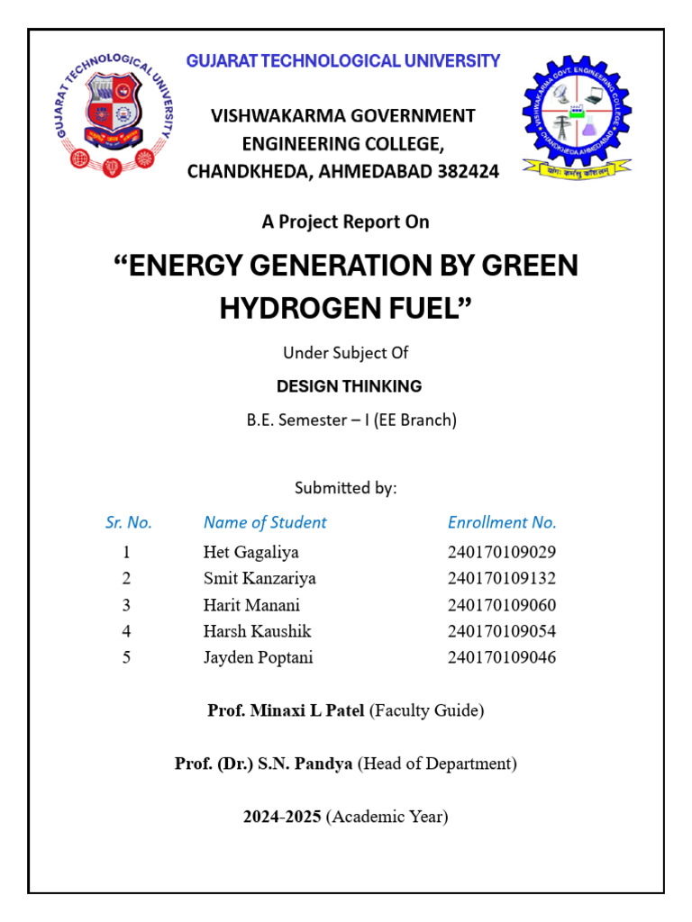 Green Hydrogen Fuel Energy Generation | PDF | Climate Change Mitigation ...