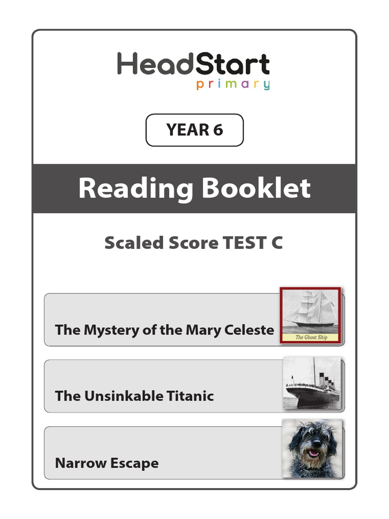 Y6rc Test C Reading Booklet | PDF | Water Transport | Ships
