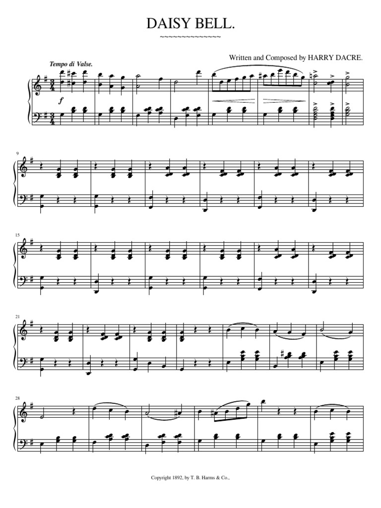 Daisy bell 1892 pdf american music articles needing attention