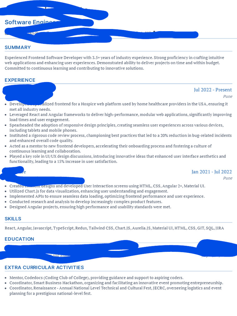 Abhishek Mohata: Frontend Engineer Profile | PDF | User Interface ...