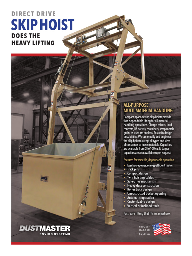 Direct Drive Skip Hoist Overview | PDF | Bearing (Mechanical) | Elevator