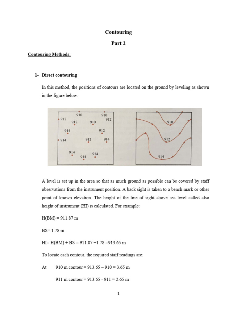 Contouring - Part2 | PDF | Contour Line | Surveying