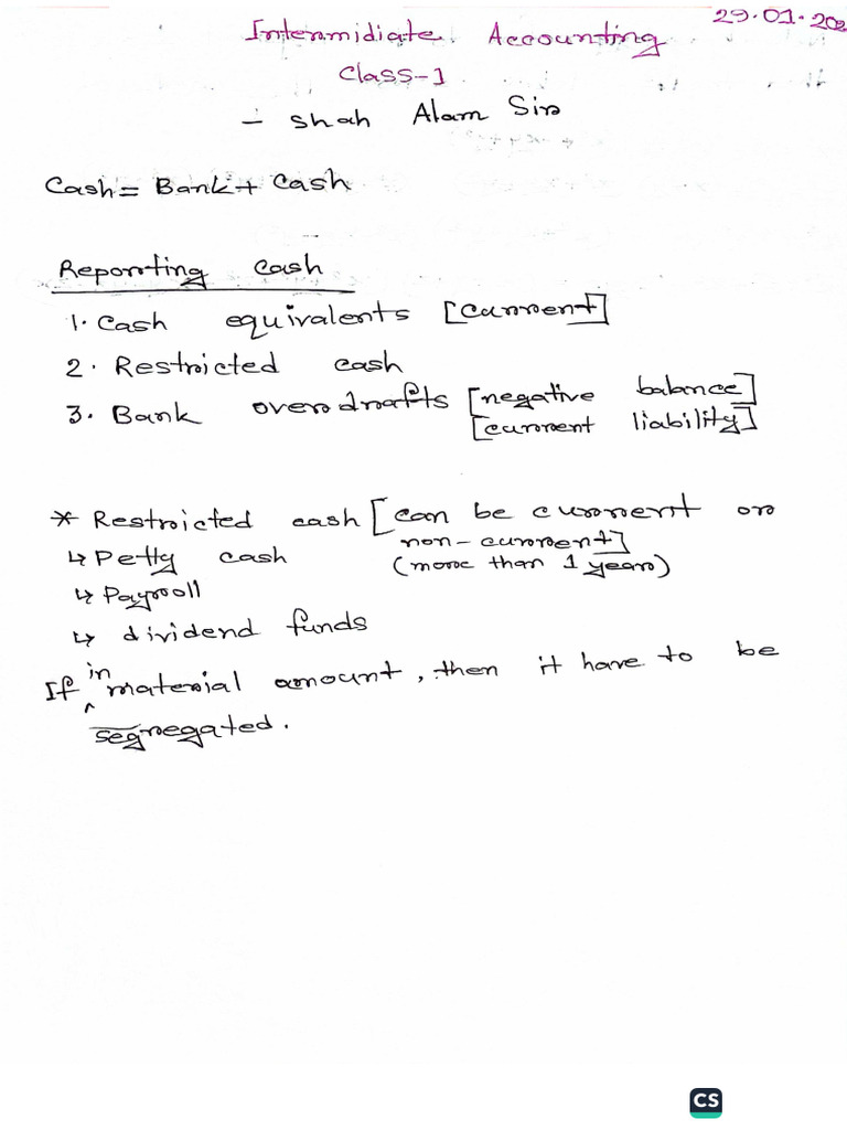 Intermediate Accounting Notes PDF | PDF