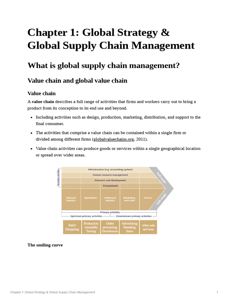 Global Supply Chain Management Overview | PDF | Supply Chain Management ...