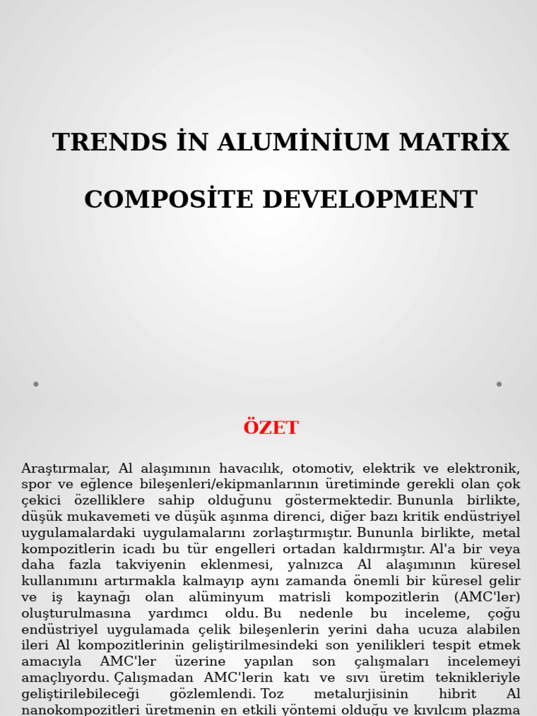 Aluminum Matrix Composite | PDF