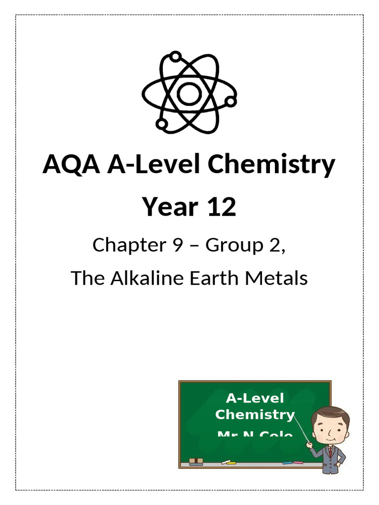Group 2 Alkaline Earth Metals Overview | PDF | Hydroxide | Periodic Table