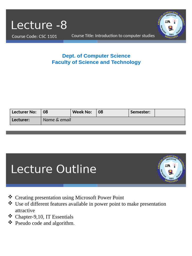 PowerPoint Presentation Creation Guide | PDF | Algorithms | Microsoft ...