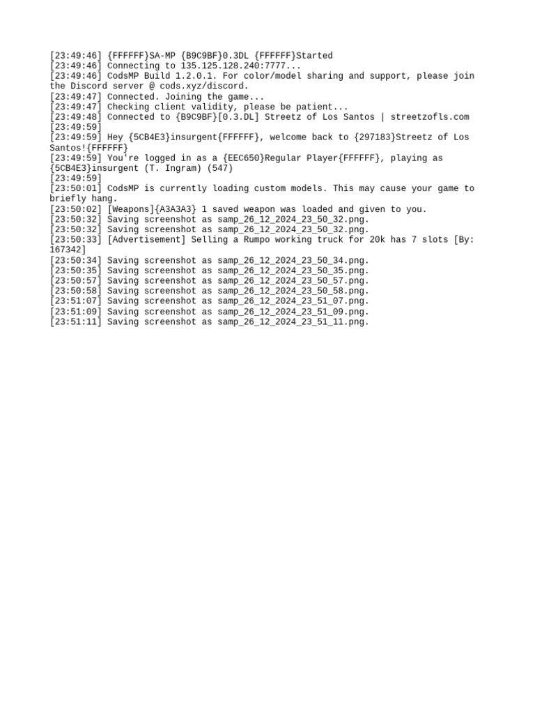 CodsMP 1.2.0.1 Game Connection Guide | PDF