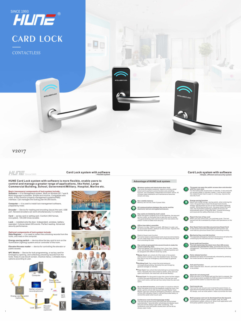 HUNE Card Lock | PDF