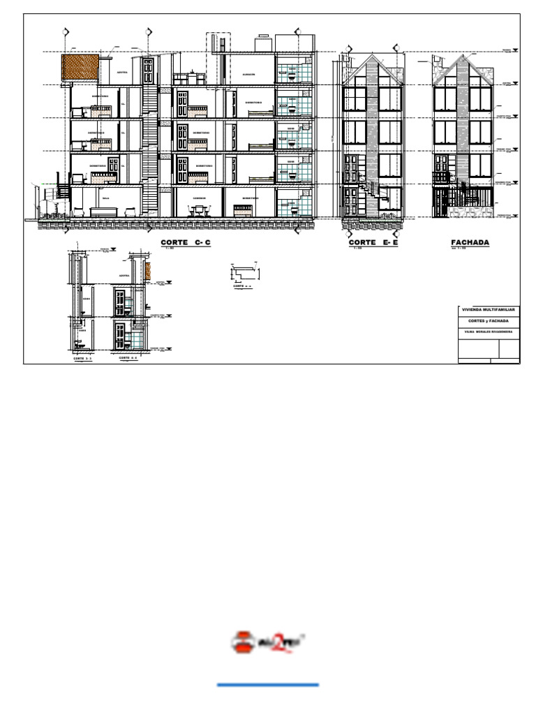 Planos de Vivienda Multifamiliar | PDF | Materiales de construcción ...