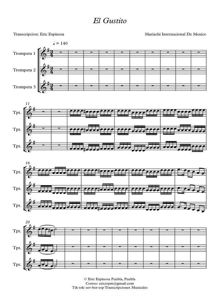 El Gustito - Partitura Completa | PDF