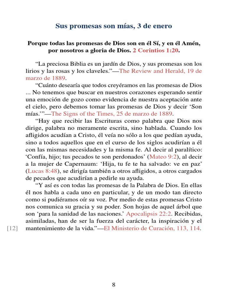 Promesas de Dios: Fe y Esperanza | PDF