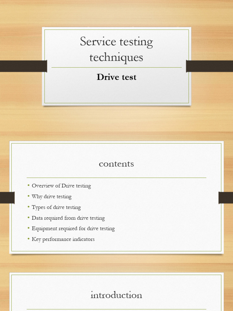 chap-7DRIVE TEST | PDF | Mobile Technology | Wireless