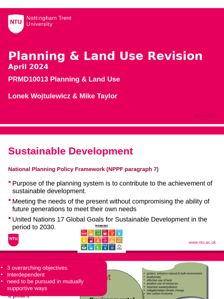Sustainable Development in Land Use Planning | PDF | Climate Change ...