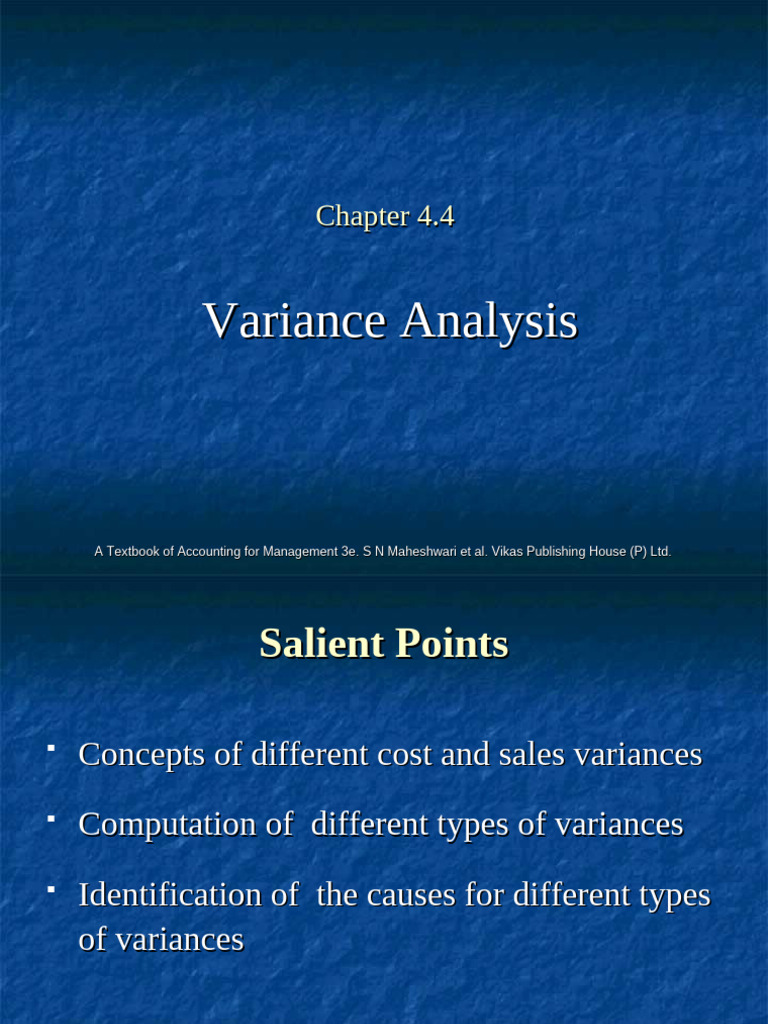 Types of Cost Variance Analysis | PDF | Cost | Variance