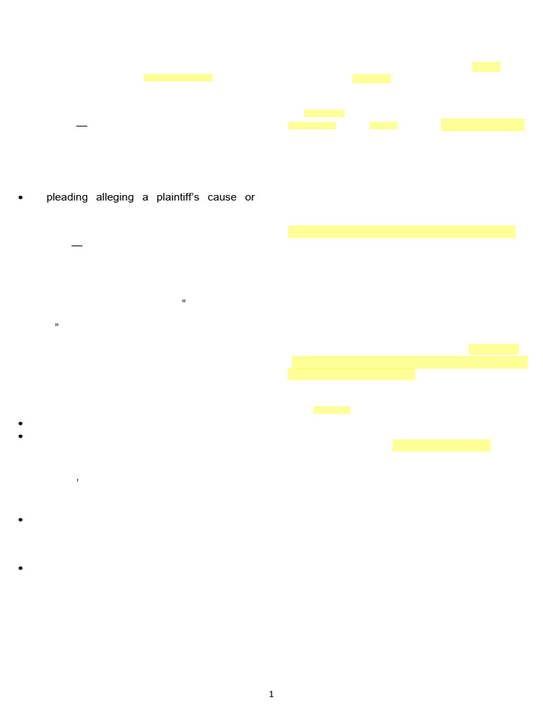 VIP PRACTICE COURT STUDY NOTES | PDF | Demurrer | Lawsuit