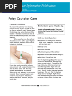 0 2335 - Foley Catheter Guidelines | PDF | Balloon | Catheter