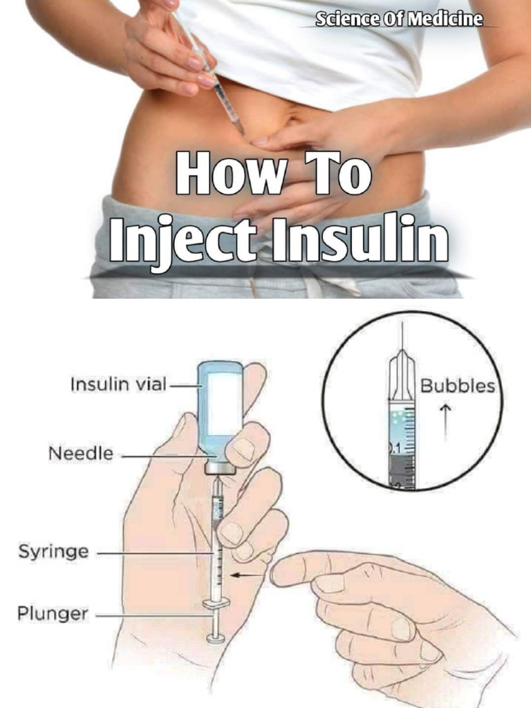How To Inject Insulin | PDF