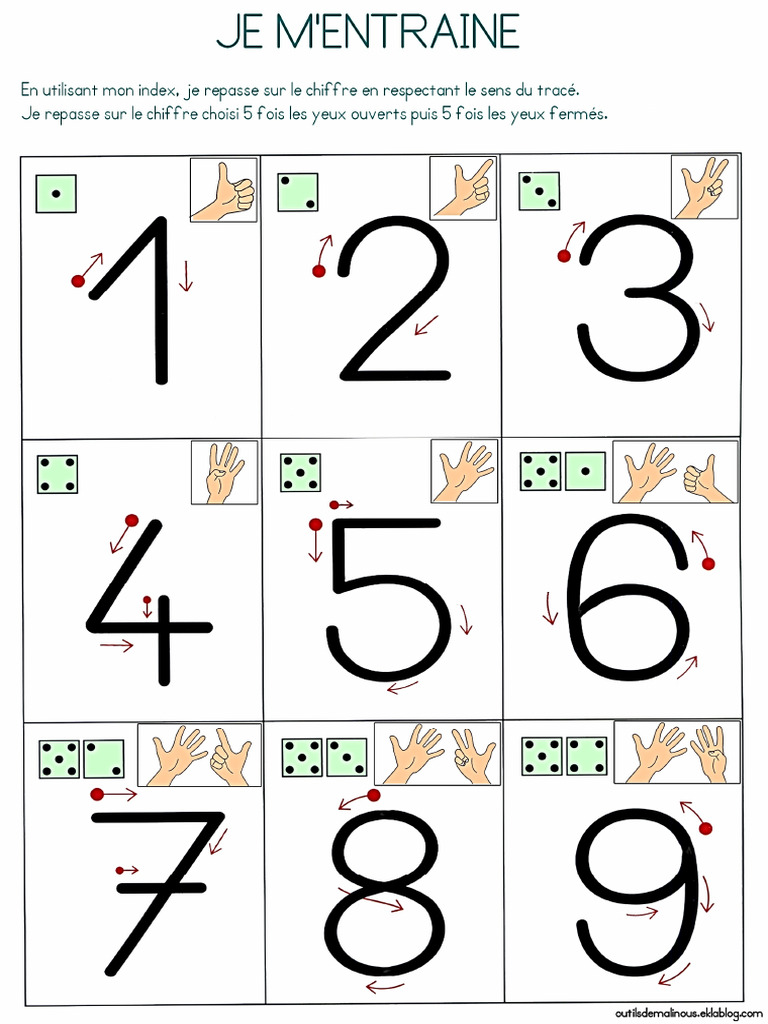 Modele Ecriture Chiffres | PDF