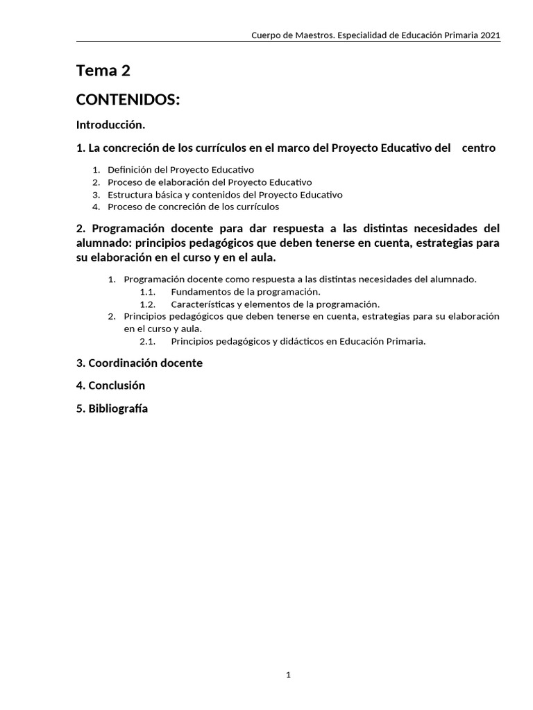Tema 2 Madrid 2020-21 | PDF | Plan de estudios | Evaluación