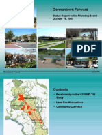 Germantown Forward: Status Report To The Planning Board October 18, 2007