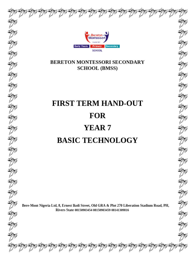 Year 7 Basic Technology Term 1 Guide | PDF | Metals | Wood