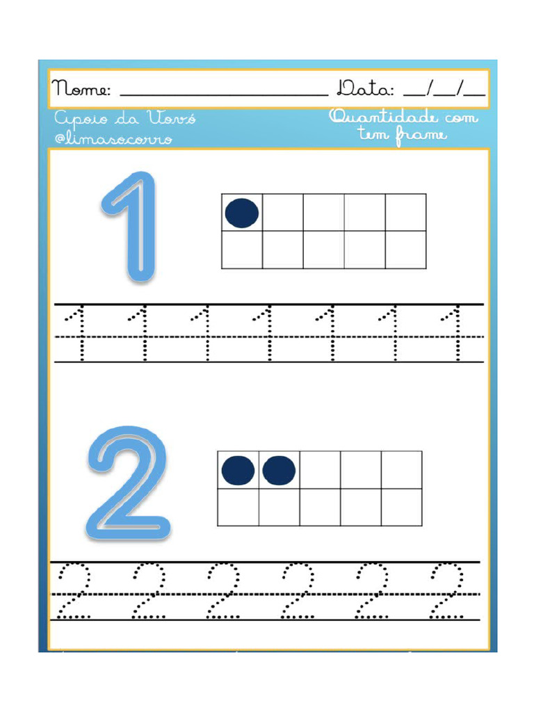 Numeral 1 Pra Casa | PDF