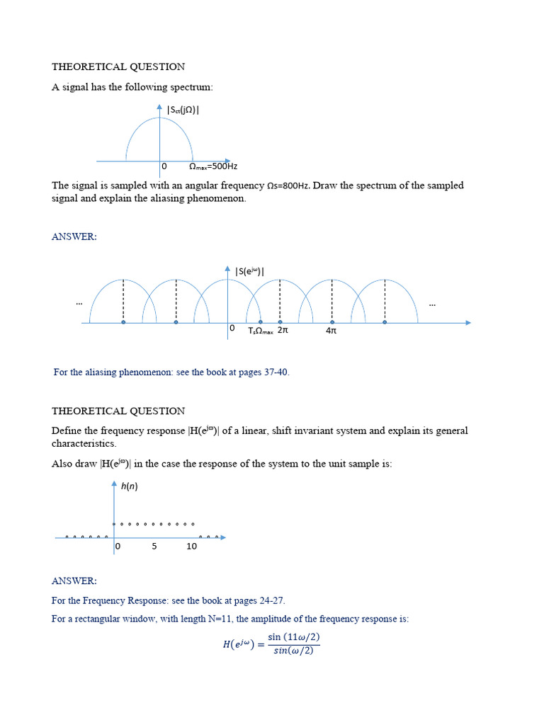 Written Test 12 - 07 - 22 Solutions | PDF | Spectral Density | Applied ...