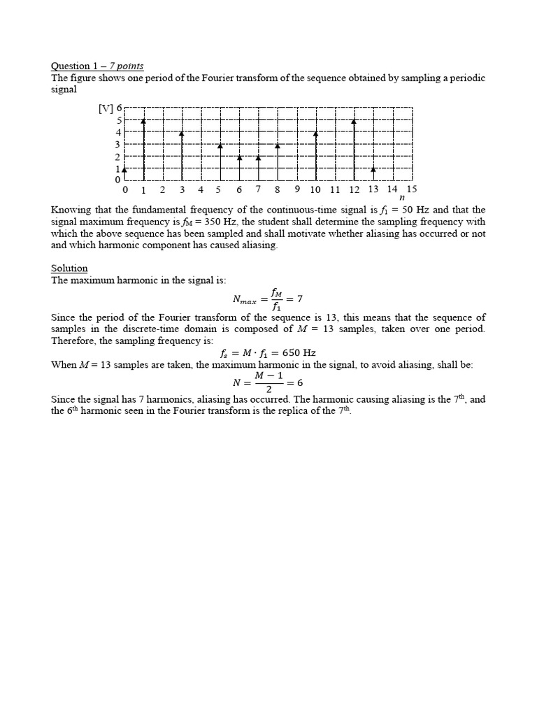 Sampling and Aliasing in Signal Processing | PDF | Sampling (Signal ...