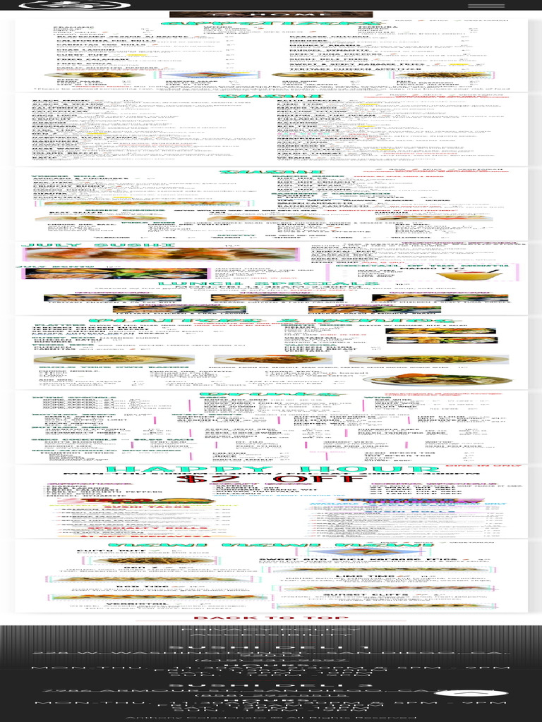 SD1 PDF Menu Sushi Deli | PDF | Sushi | Food Ingredients