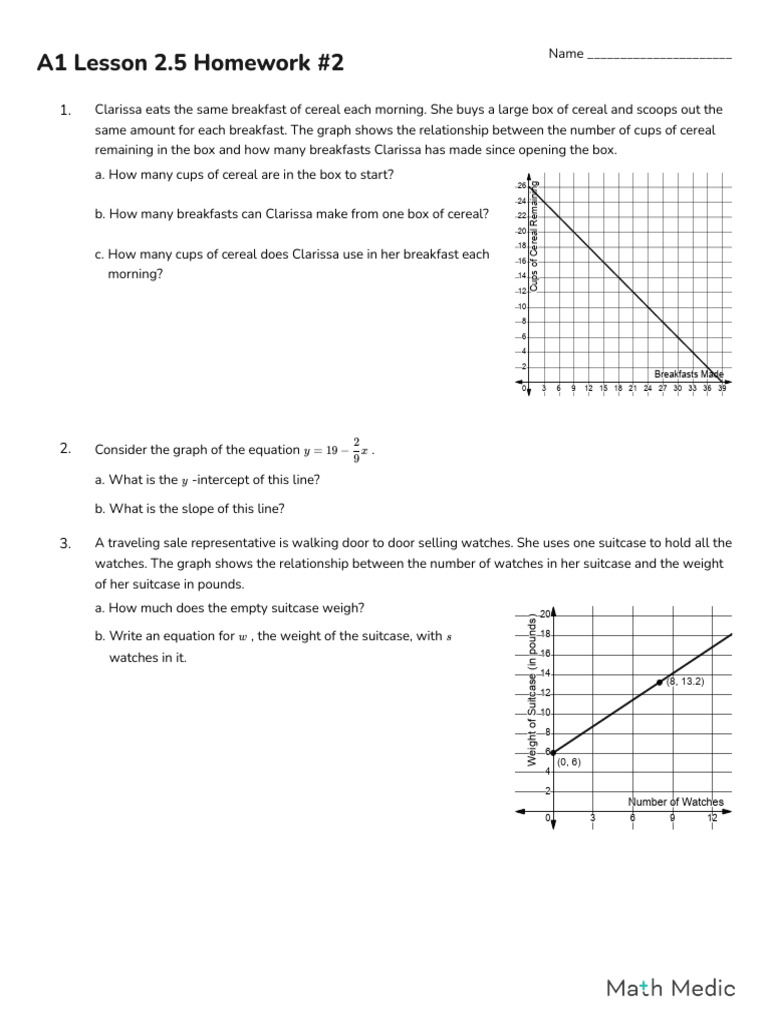 Alg+1+-+Lesson+2 5+practice+#2 | PDF | Thermodynamics | Applied And ...