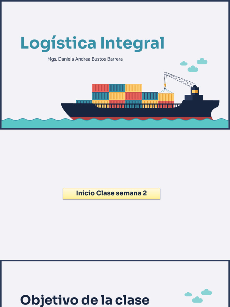 Logística Integral Clase 2 | PDF | Logística | Lean Manufacturing