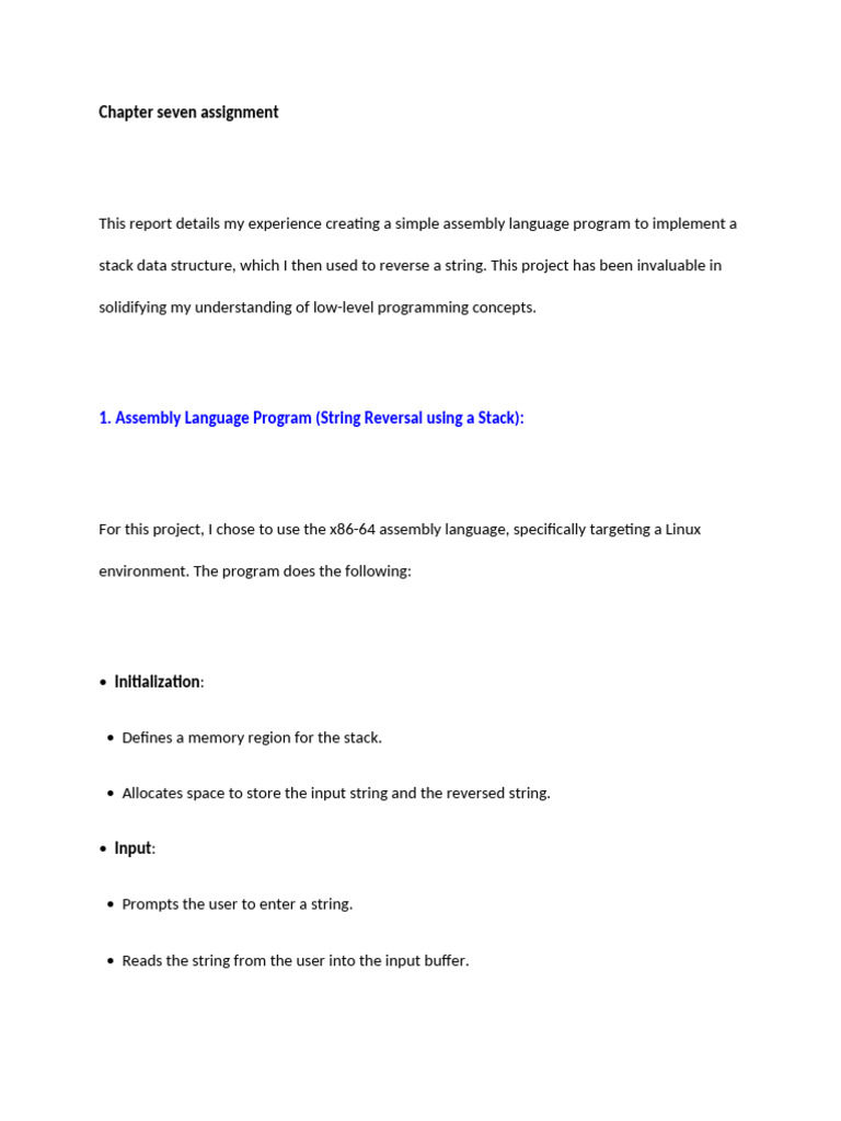 Chapter Seven Ass Pdf String Computer Science Computer Program