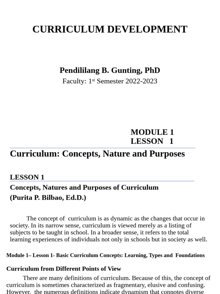 Curriculum Development Insights | PDF | Curriculum | Learning
