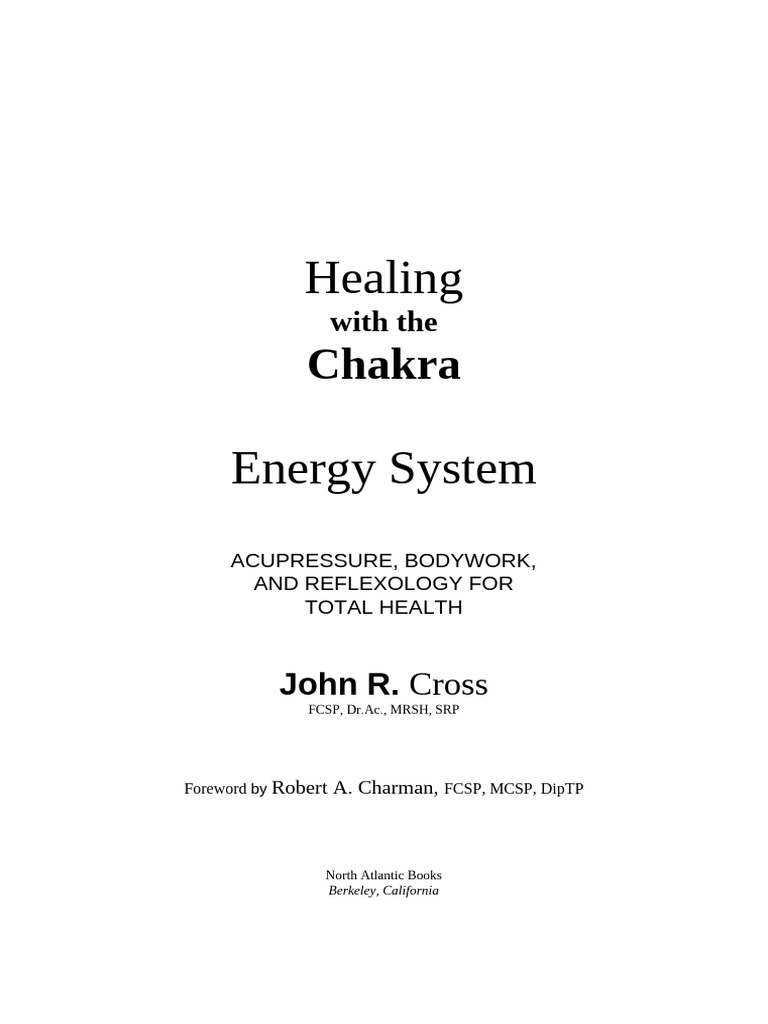 Dr. John R. Cross-Healing | PDF | Chacra | Corpo humano