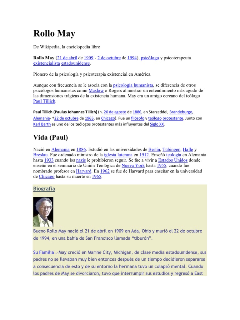 Rollo May | PDF | Sicología | Science
